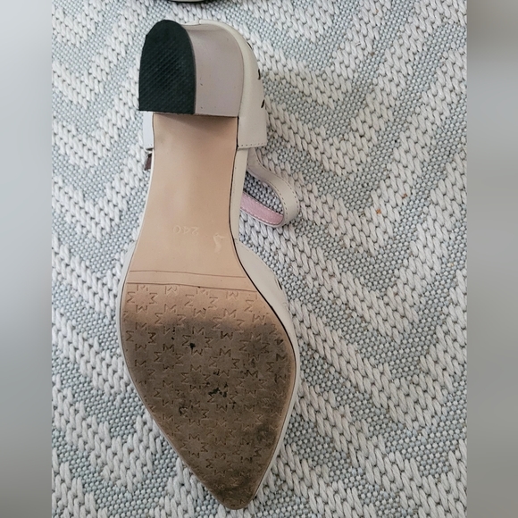 Women's Fashion Block Heeled Sandals - Off-white - Picture 3 of 5